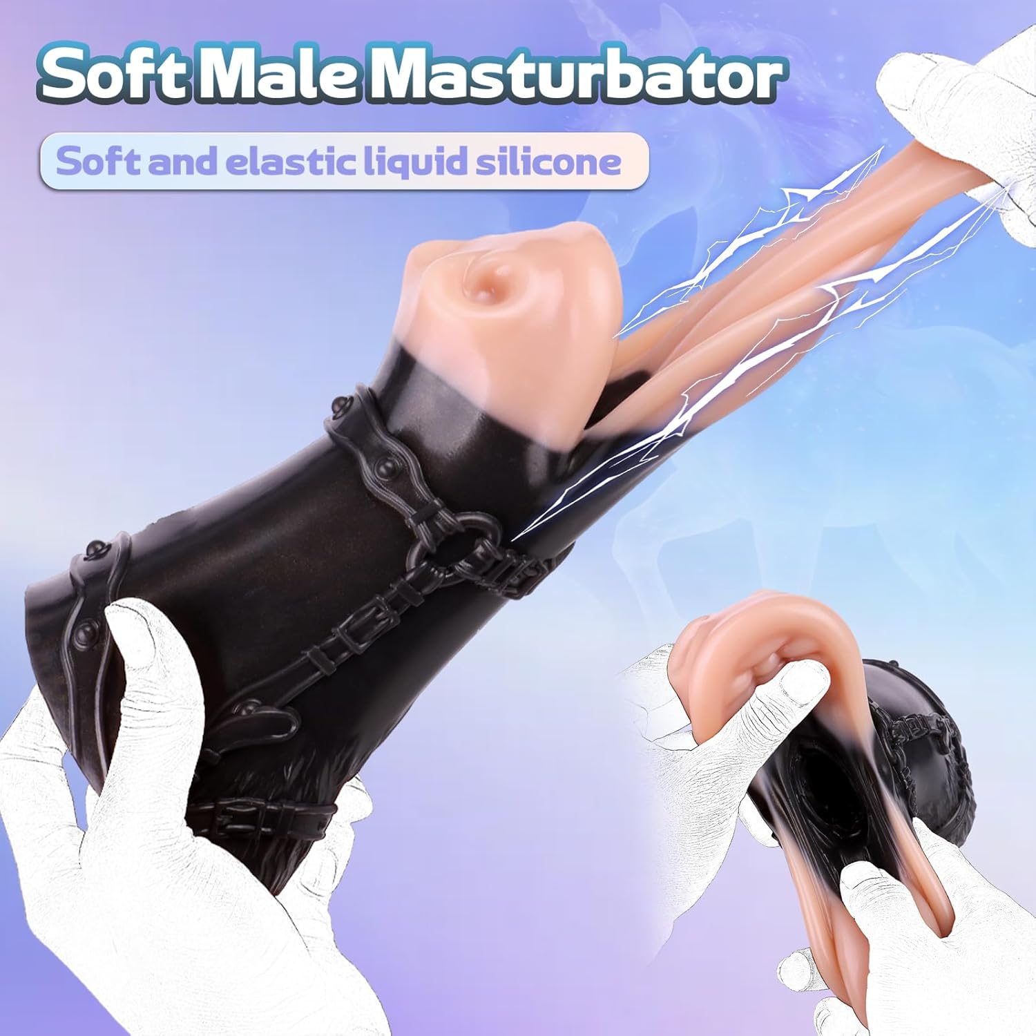 Horse Mouth Male Masturbator Pocket Pussies Sex Toy for Men,Soft Stroker Realistic Single Channel Onahole Mouth Sex Toy for Men,Gay or Couples