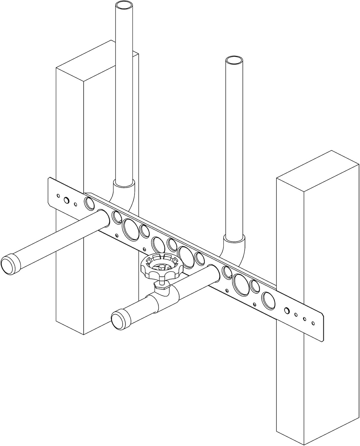 Holdrite Copper Bonded Support Bracket, Pipe Support for 1/2-Inch Water Supply Tubing, 26-Inch x 1-3/4-Inch, Pack of 50, 108-26