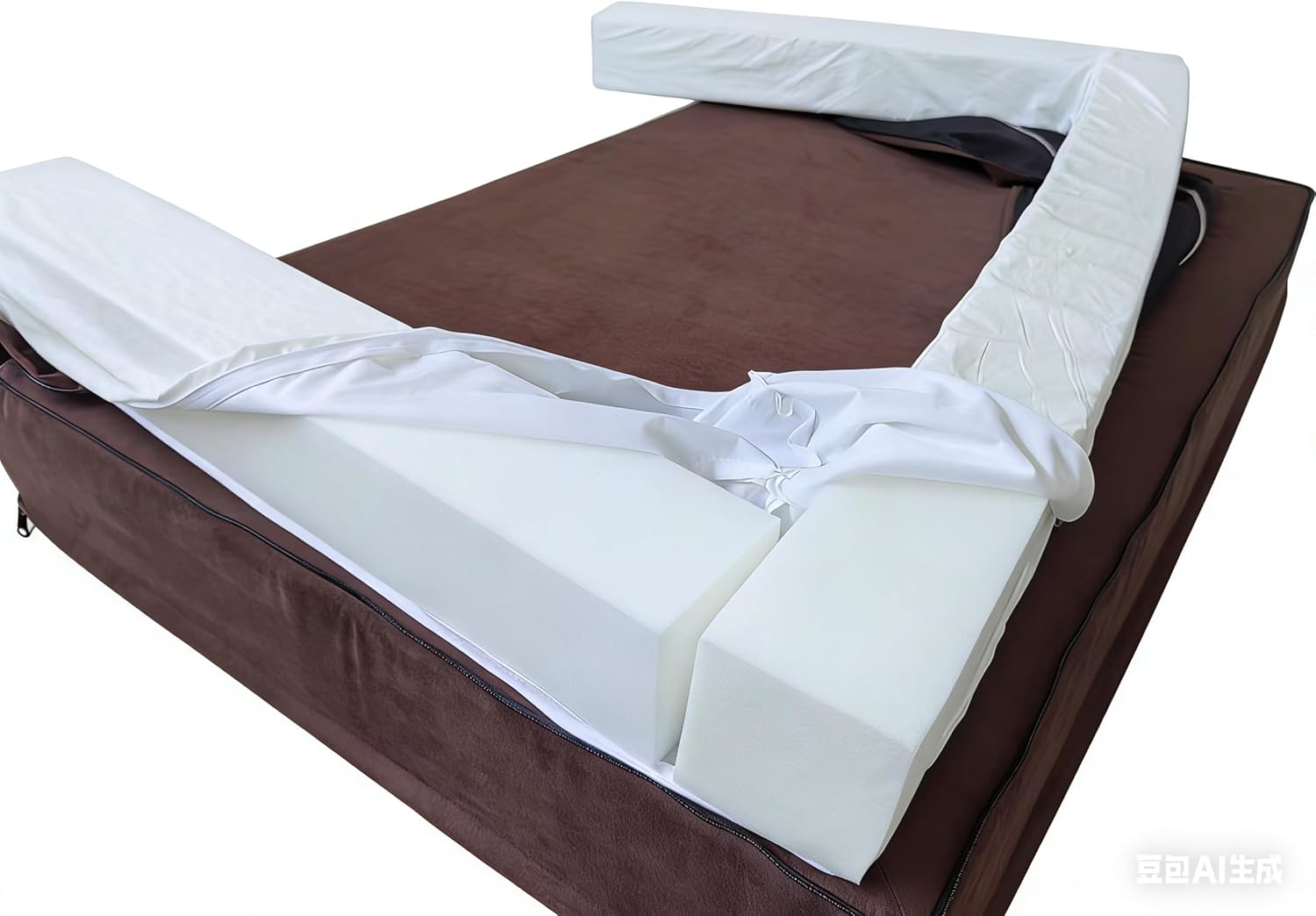 Orthopedic Dog Bed Large - 5" Solid Memory Foam Pet Bed for Arthritis Relief & Hip Dysplasia - Bolster Style with YKK Zippered Waterproof Washable Cover & Bottom for Senior Dogs 50-100lbs