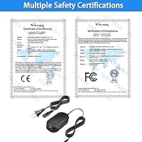 Vista 6 de TKDY CA-110 Cargador de videocámara CA110 Kit de cable de alimentación para Canon VIXIA HF M50 R800 R80 R700 R500 M52 M500 HF-R70 HF-R72 HF-R700 R50