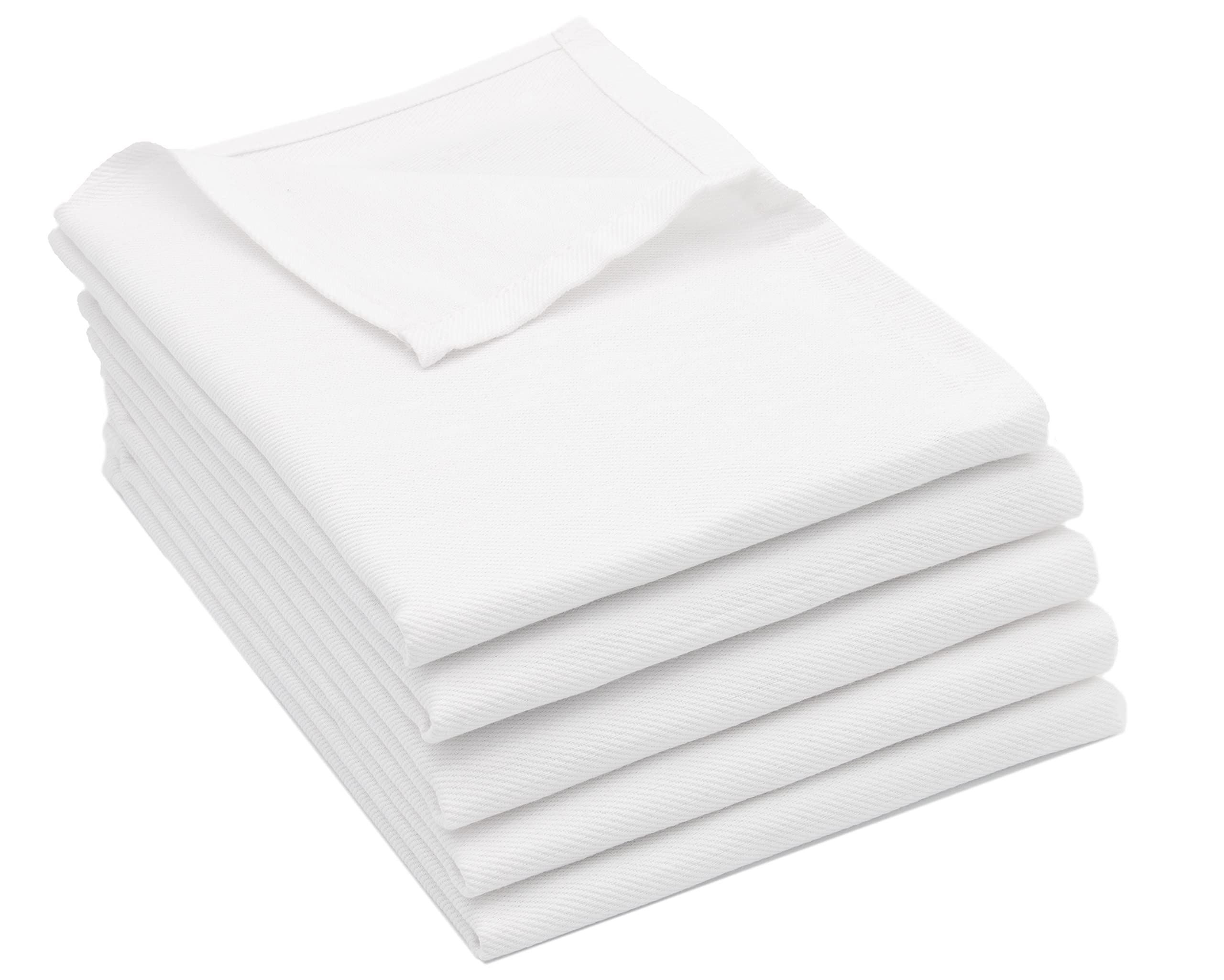 ZOLLNER 10 stuks theedoeken van katoen, 50 x 70 cm, absorberende en robuuste theedoeken, wasbaar op 60 °C, grijs-wit geruit, gastronomiekwaliteit, Oeko-Tex (R) gecertificeerd