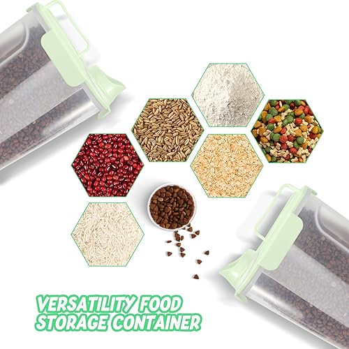 Miniatura 4 de Recipiente hermético de almacenamiento de alimentos para perros, contenedor de almacenamiento de alimentos para gatos con boquilla grande mejorada,