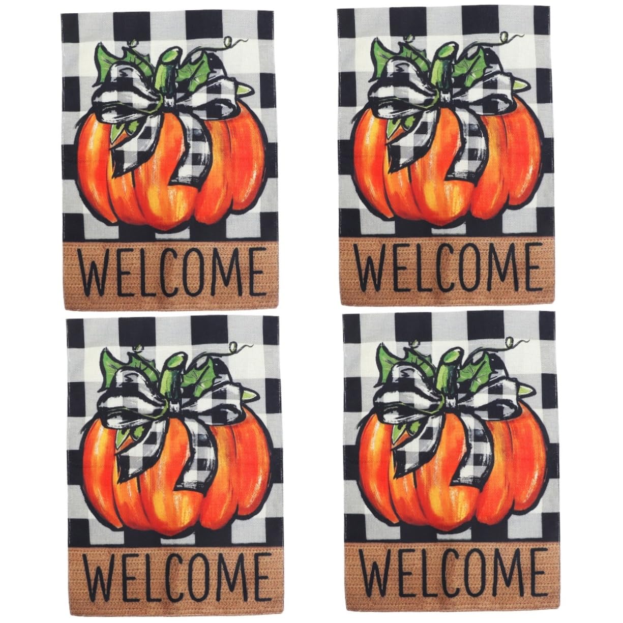Drapeau de bienvenue d'Halloween bohème avec support de mât