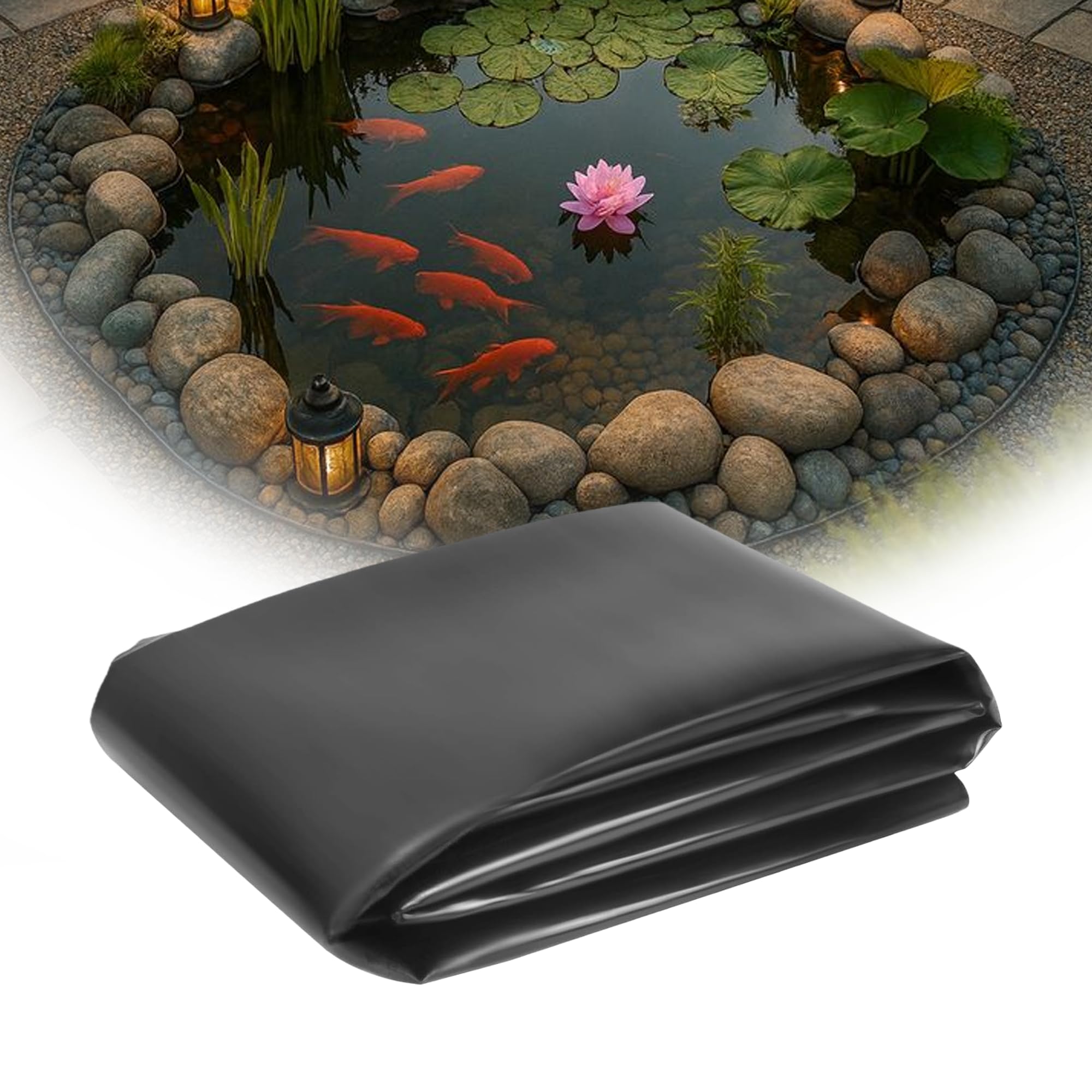 Liner bassin jardin 100 x 200 cm pour créer un biotope naturel et étanche