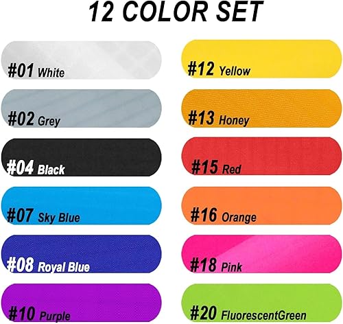 Miniatura 5 de 9KM DWLIFE Tela de nailon Ripstop, juego de 12 colores: 60x39 pulgadas, 40D impermeable, ligera, resistente al viento, tela a granel para cometas
