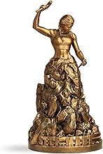 SILAII Self-Made Woman Sculpture - Inspirational Woman Statue | 12 Inch Height | Antique Bronze | Women Empowerment Decorative Showpiece for Home & Office Desk