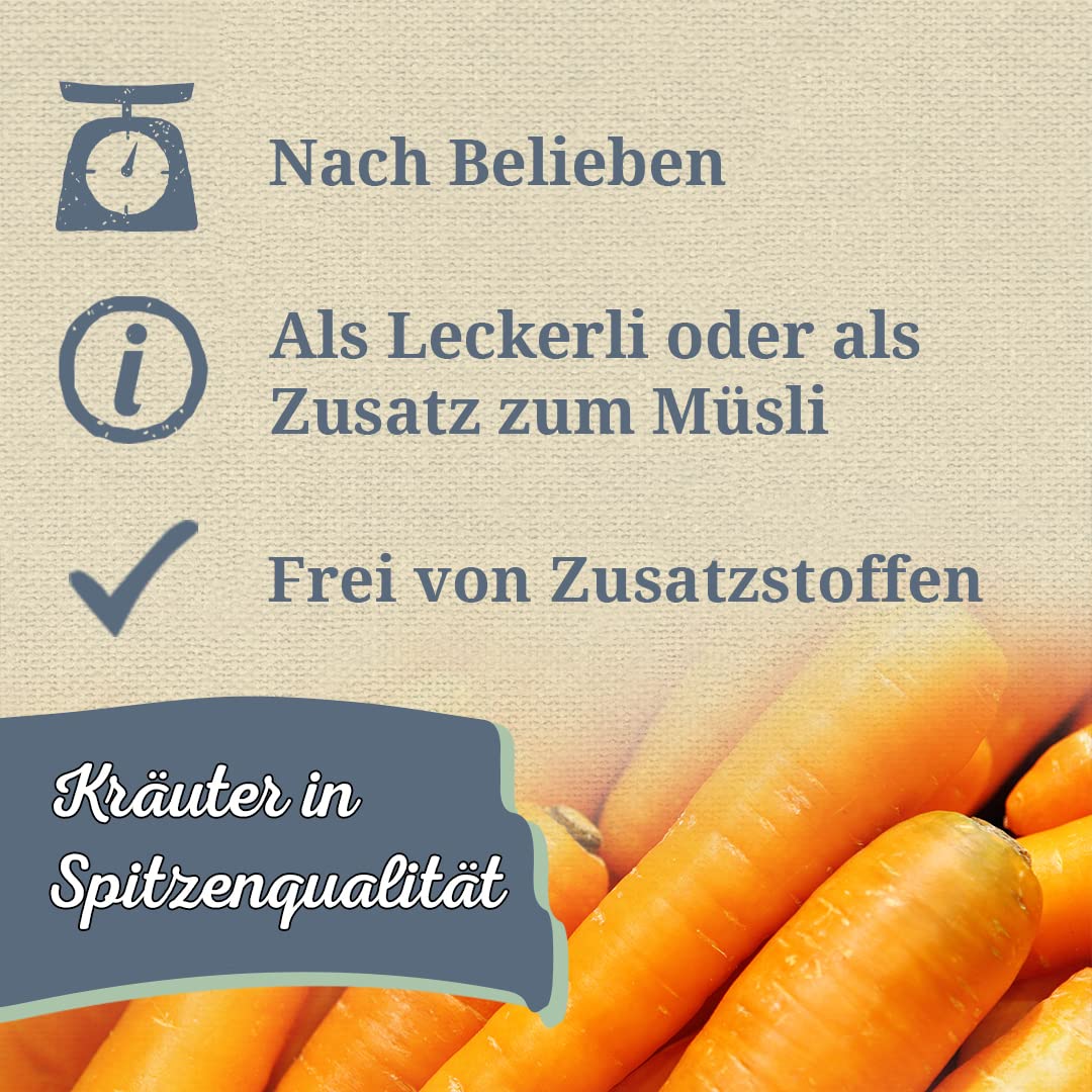 Krauterie Karottenchips für Pferde, fein geschnitten (5000 g)