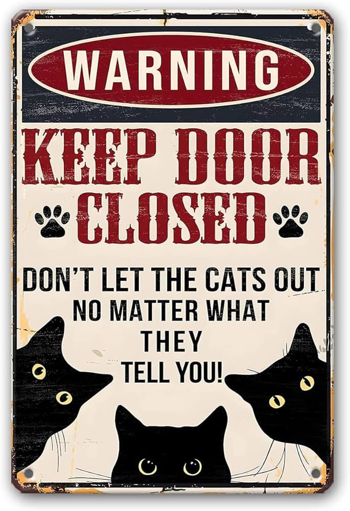 Amazon | ブリキ看板 猫 ヴィンテージブリキ看板 アメリカン