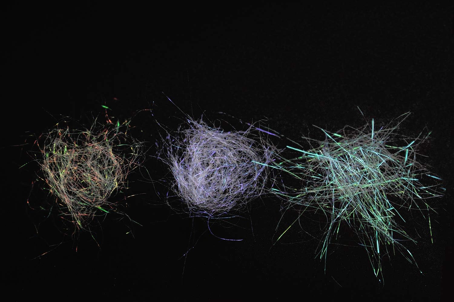 Tigofly 3 Packs UV Ice Dub Dubbing Holographic Fibers Fly Tying Materials