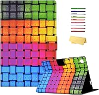 Vista 13 de Galaxy Tab A7 Lite 8.7 pulgadas SM-T225/T220 Trifold Case 2021 Modelo 2021 Ultra Delgada Funda Folio Ligero con Soporte Multi-Ángulo Delgado Cuero