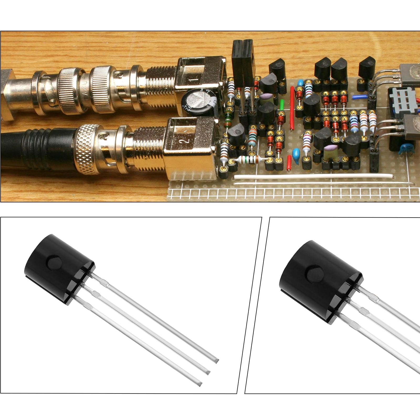 Create idea 20 Pezzi N-Channel Field Defect Transistor 3Pin High Efficiency Junction Field-Effect Transistor Per Amplificatori Audio Processori Di Segnale BF245A