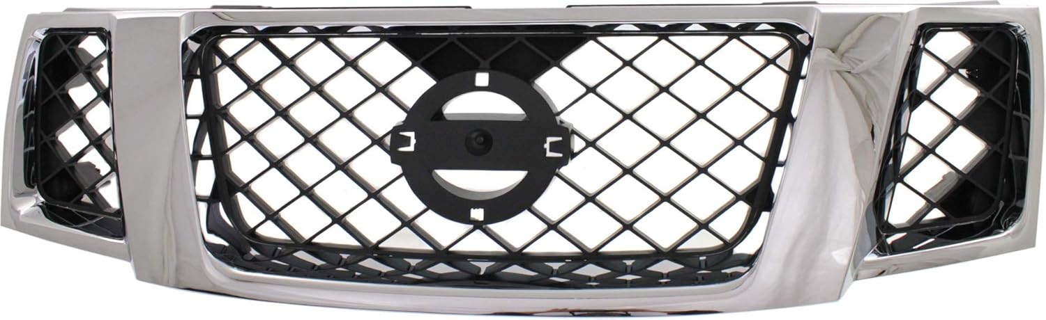 Garage-Pro Grille Assembly Compatible with Nissan Pathfinder 2008-2012 Chrome Shell/Painted-Black Insert