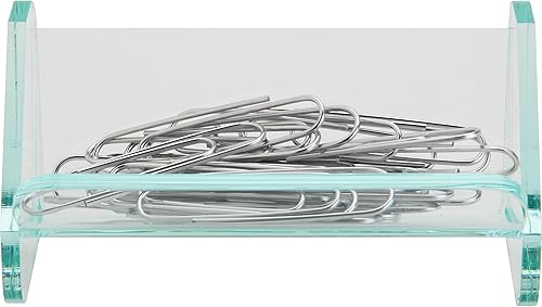 Miniatura 3 de Soporte de clip de papel, dispensador de clips de acrílico elegante, organizador de clips de papel, soporte de clip de carpeta de oficina