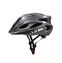 JJ Jonex Adjustable Cycling & Skating Helmet with Detachable Visor | Light Weight | Adjustable Strap with Comfortable Chin Padding | Blue | Medium Size | (Black, Medium) gallery image