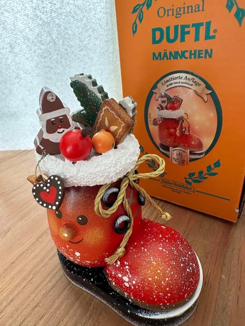 Käthe Wohlfahrt サンタクロースブーツ　スモーカー　お香人形 Käthe Wohlfahrt サンタクロースブーツ スモーカー お香人形 限定 2025