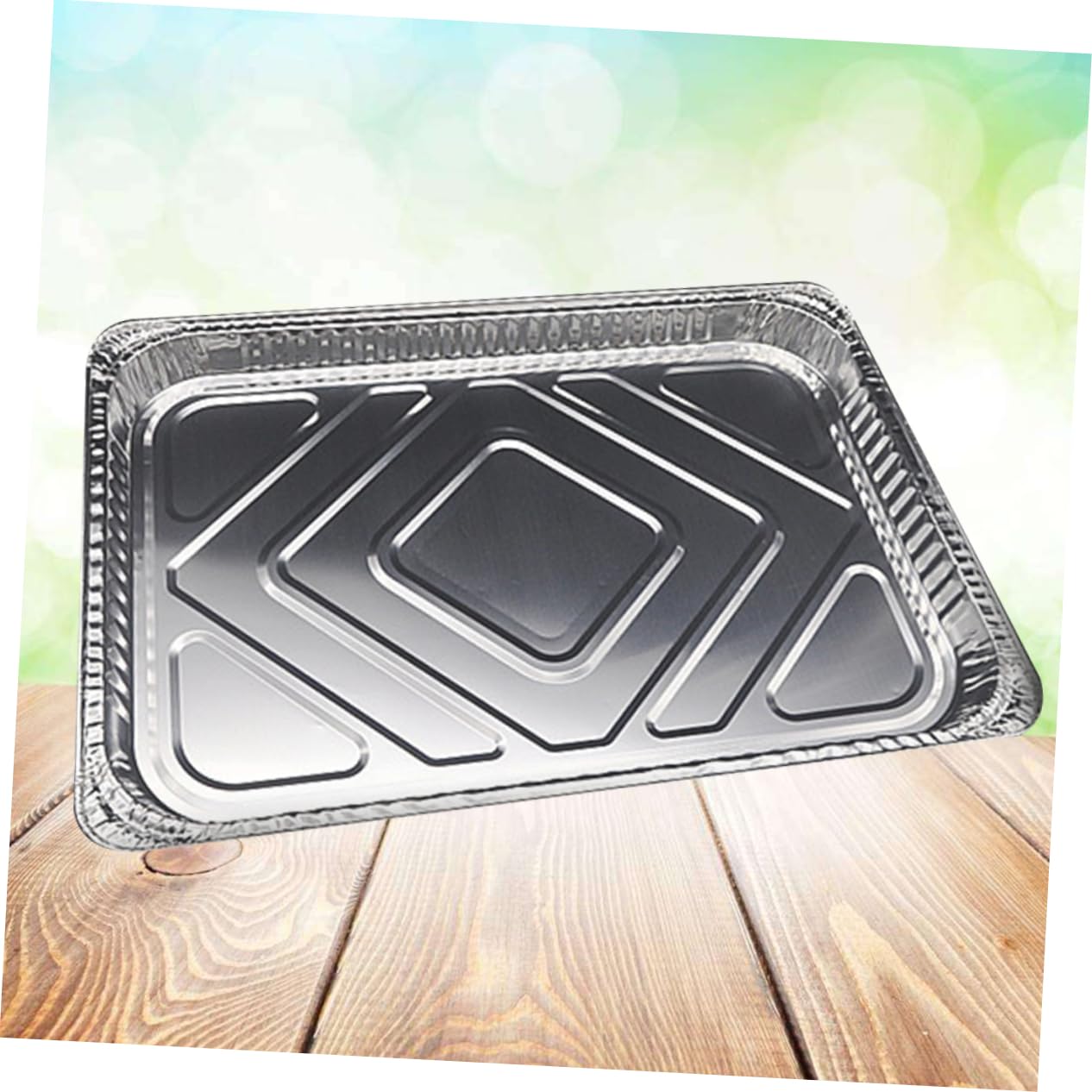 MAGICLULU Vaschette Alluminio per Barbecue USA e Getta, Set 10 Pezzi | Argento, Stagnola per Raccolta Grasso, Manutenzione Griglia, Cottura Indiretta