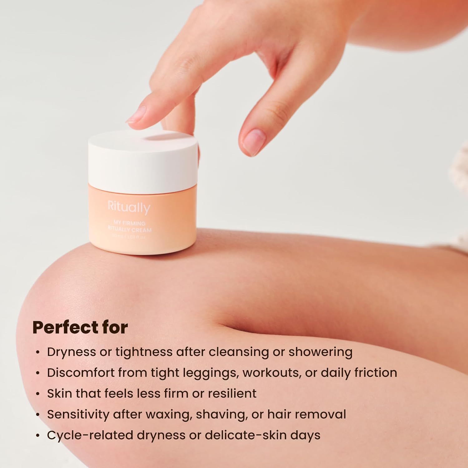 Firming Intimate Cream – Peptide & Niacinamide Moisturizer for Delicate Skin, K-Beauty Hydrating Cream with Cica & Ceramides, Helps Improve Skin Elasticity & Smoothness, 1.76 oz