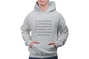 Don't Talk to Me Hoodie | Humorous Sarcastic Saying Gray/Multicolor Unisex Hoodie