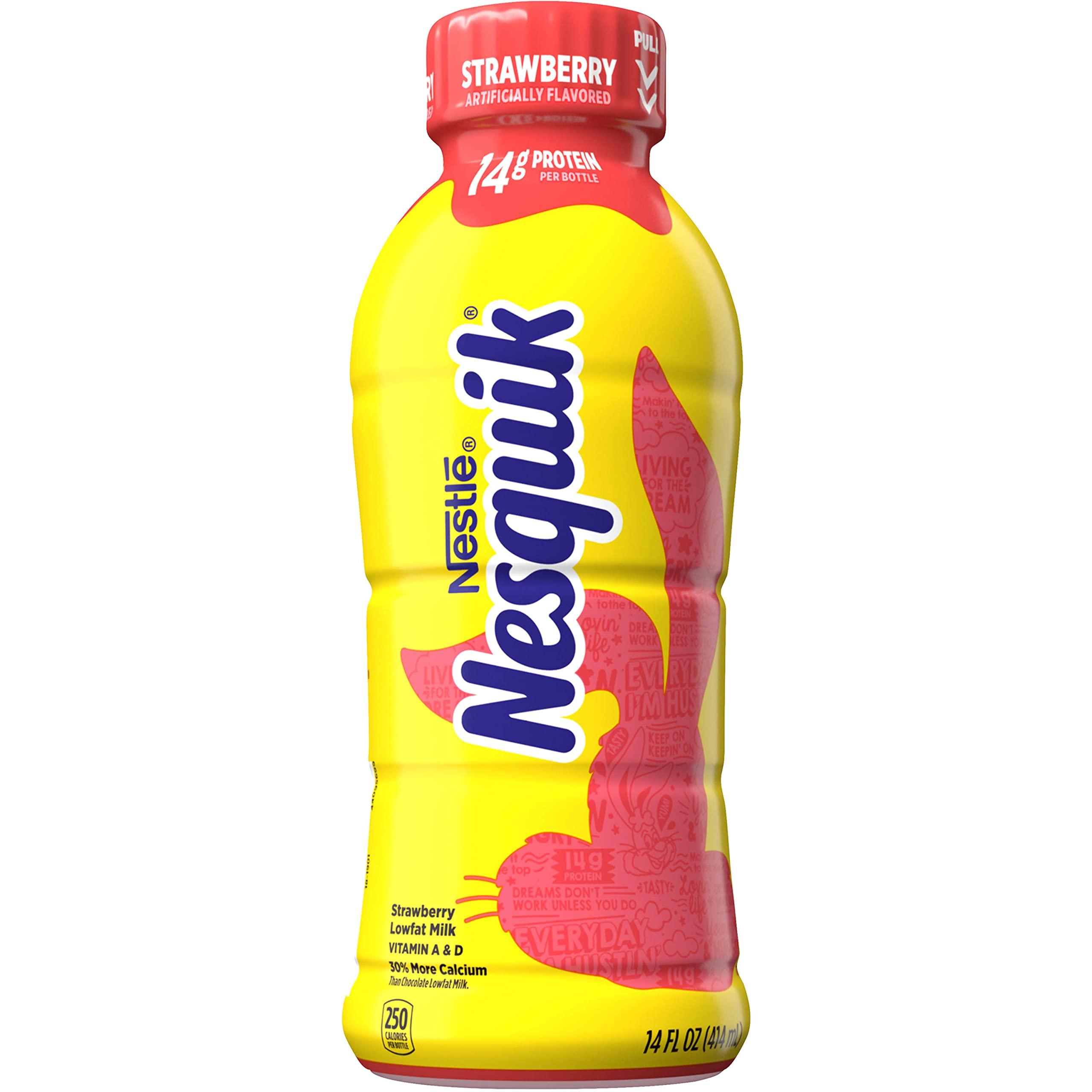 Nesquik Strawberry Flavored Lowfat Milk, Ready to Drink