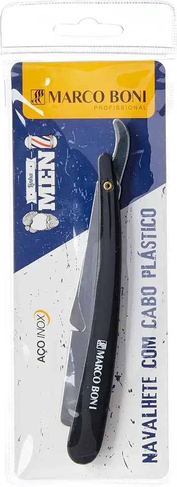 Marco Boni Navalhete Para Acabamento Cabo Plástico Aço Inox 1773 Preto 1 Unidade