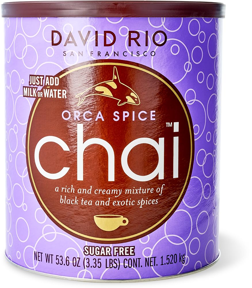 David Rio Orca Spice Chai té, 1520 g de lata
