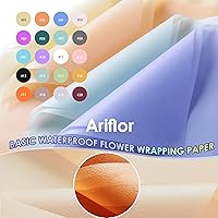 Vista 2 de ARIFLOR 20 hojas de papel básico impermeable para ramo de flores, papel de regalo de Navidad 30185, embalaje de regalo de Navidad, embalaje
