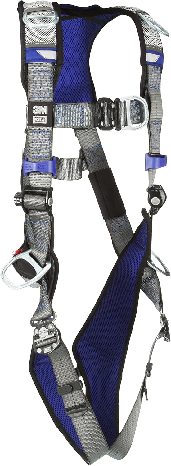 DBI-Sala 3M DBI-SALA ExoFit X200 Comfort Vest Climbing/Positioning/Retrieval Safety Harness 1402151, Medium
