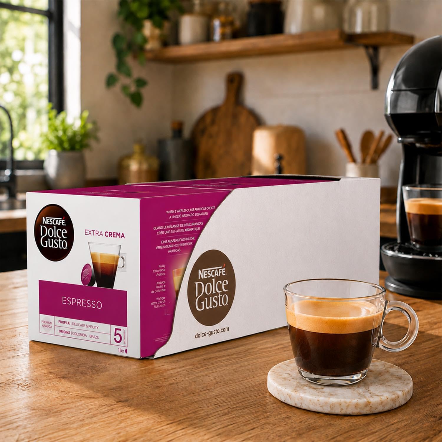 Nescafé Dolce Gusto Espresso Caffè, 6 Confezioni da 16 Capsule, 96 capsule