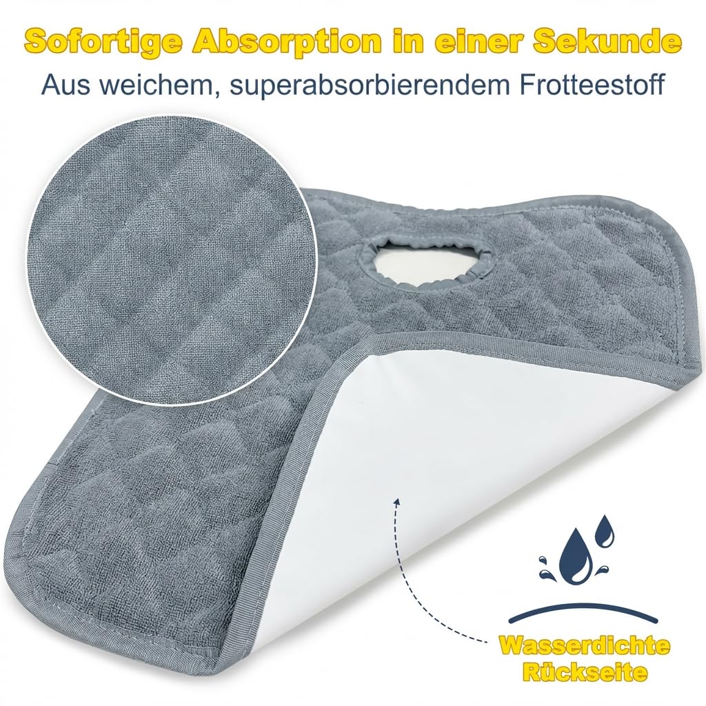 2PCS Waterproof Baby Car Seat Protectors, Car Seat Protector Potty Training Liner for Toddler Baby Kids (Grey&Black） — view 3
