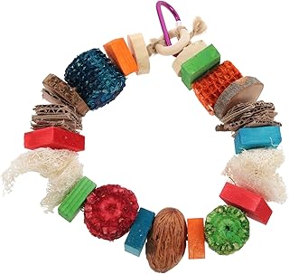 VILLFUL Brinquedo Para Mastigar Para Pássaros Brinquedo Para Mastigar Para Hamster Brinquedos Para Mastigar Balanços De Pássaros Para Pequenos Pássaros Gaiola De Brinquedo Para Trem