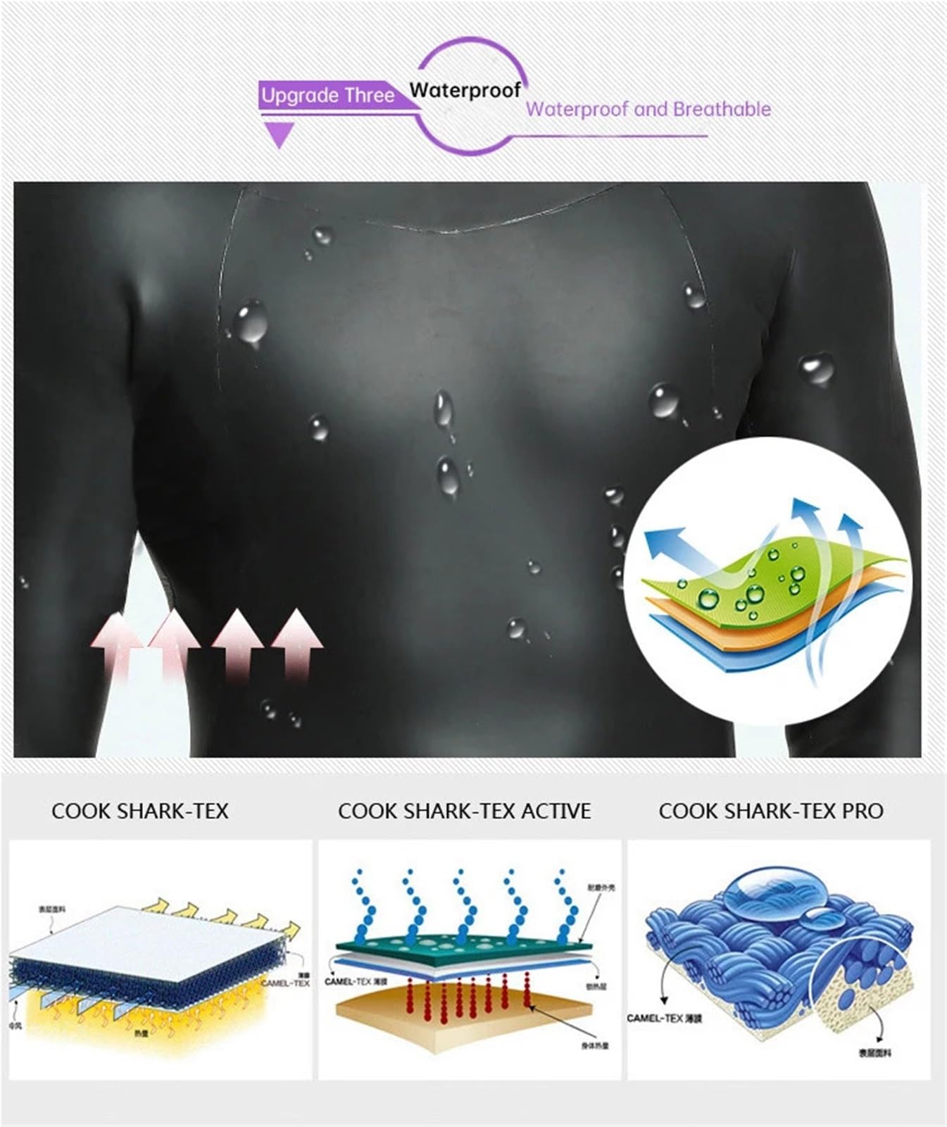 Traje de neopreno elástico de 3 mm para hombre y mujer, para buceo, para mantener el calor, traje de natación con celdas abiertas, una sola pieza para buceo, natación, surf