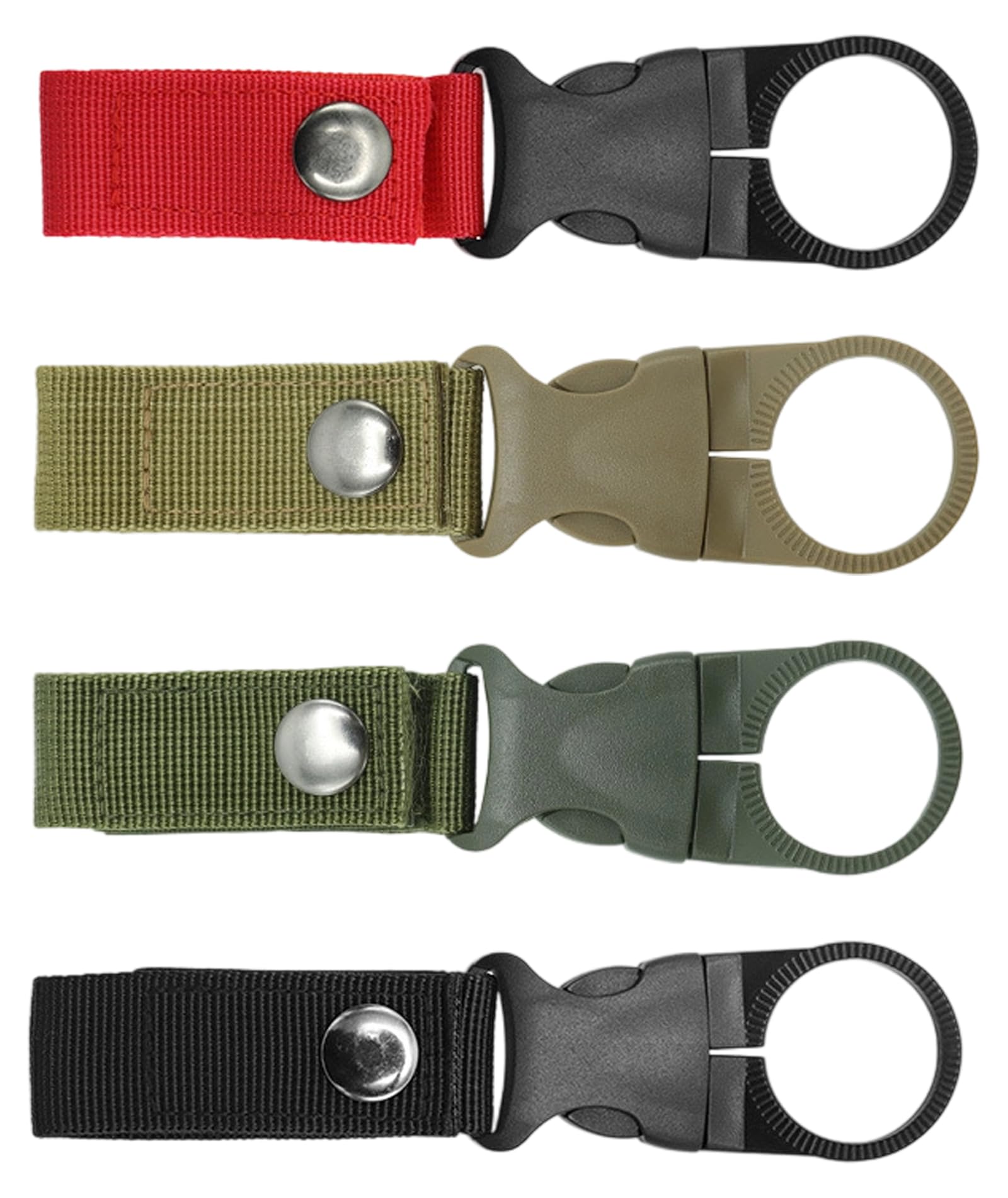4 Pack Bottle Holder, Carabiner for Water Bottles, Portable Hydration Solution for Outdoor Cycling, Hiking, Travel, Camping, and Travel-image-8
