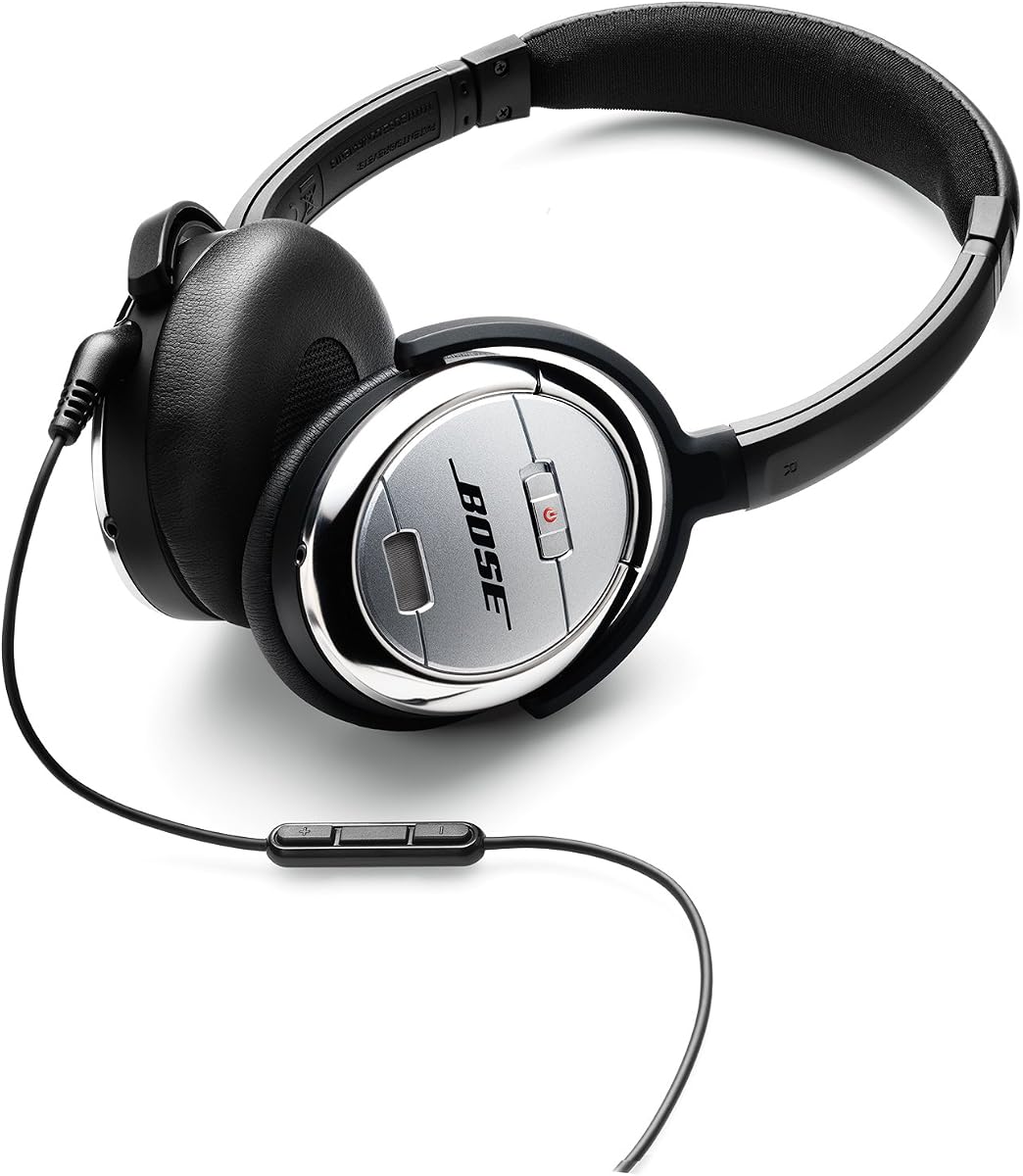 Bose QuietComfort 3 Auriculares acústicos con cancelación de ruido, negros (renovados)