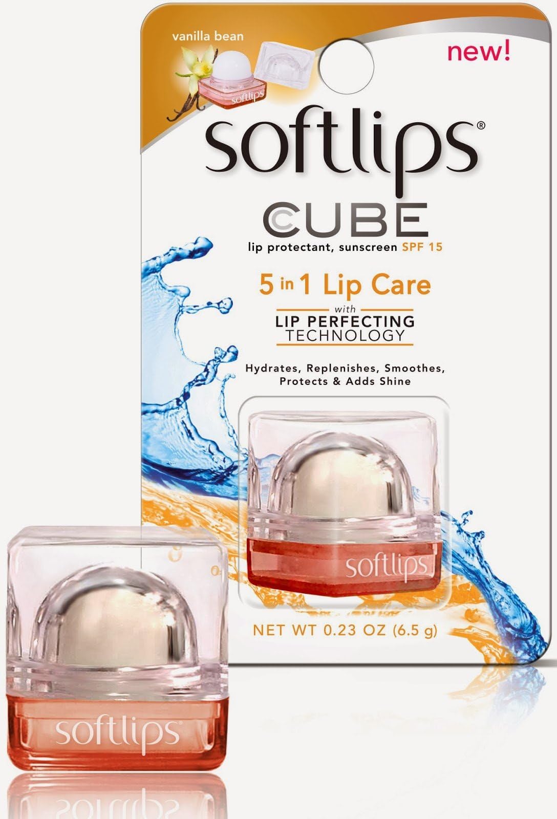 Softlips CUBE Vanilla Bean Lip Balm 0.23 OZ (6.5g)