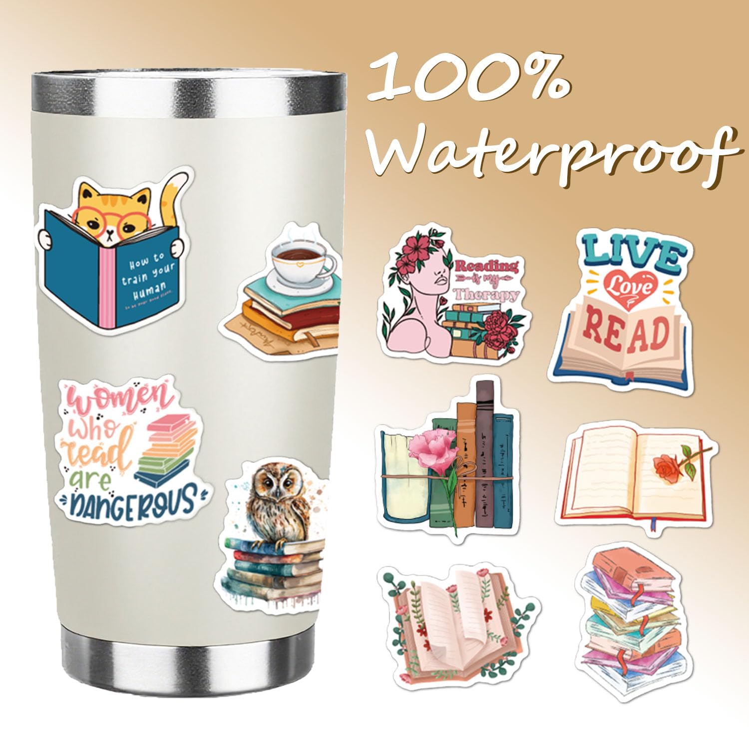 Tixlux 100 PCS Book Stickers for Kindle Bookish Sticker - Image 4