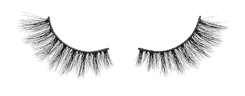 Miniatura 9 de Laflare Pestañas postizas 3D de visón de seda, pestañas postizas de aspecto natural esponjoso, pestañas delgadas. Paquete de 3 (SM11)