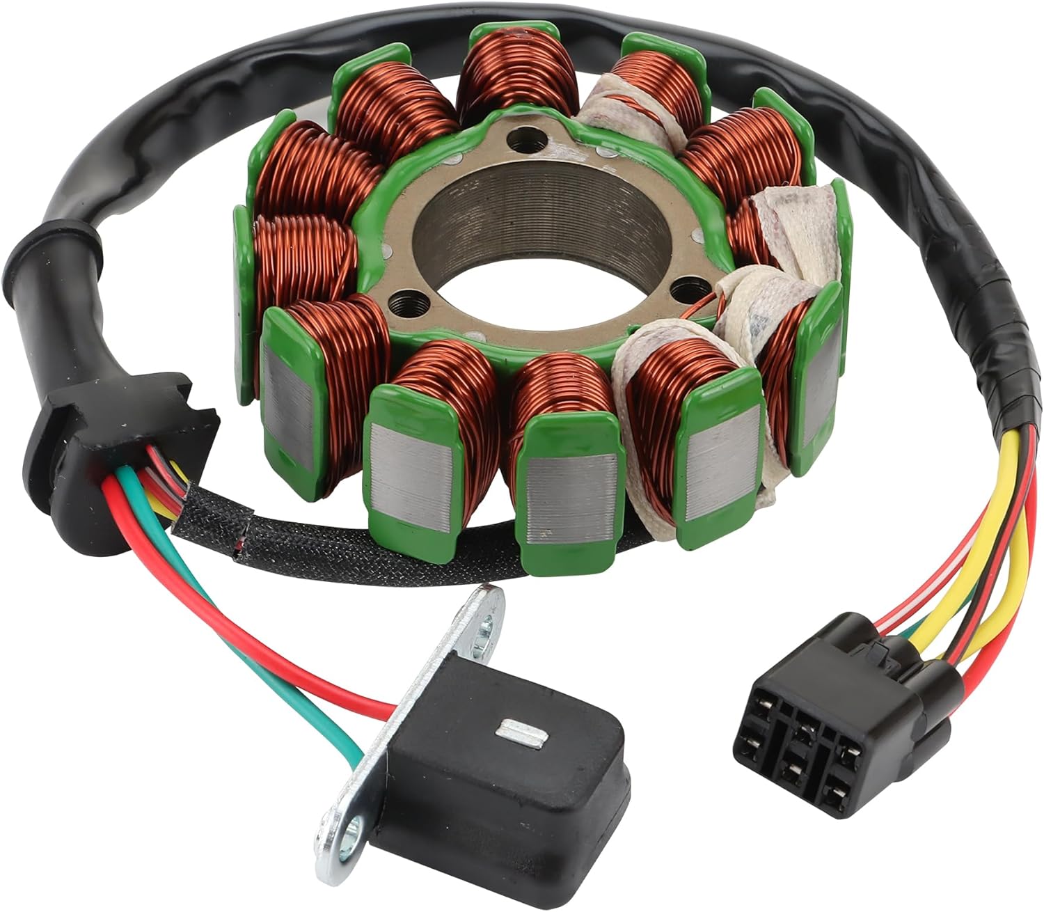 WOOSTAR 12 Coil 8 Wire Magneto Stator Replacement for Suzuki RMZ450 2008-2012 RMZ250 2010-2013 OEM 32101-28H00 32101-28H10 32101-28H11