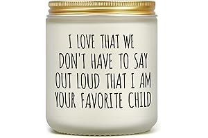 Unique Mom Gifts from Daughter: Lavender Scented Candle for Mothers Day or Christmas