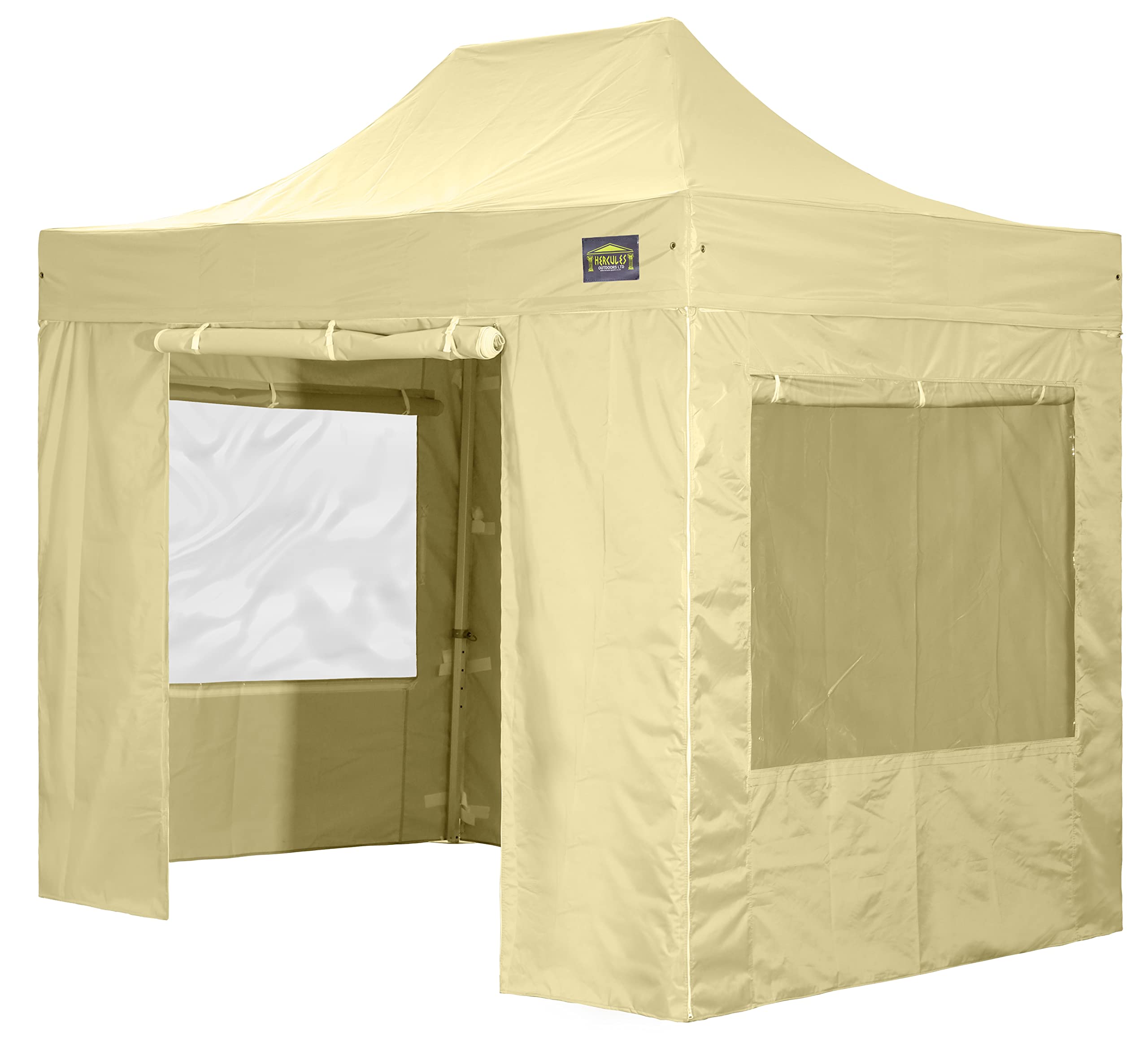 Hercules Gazebo® ECRU Hex50 Aluminium 3m x 2m 500gsm Polyester FLAME RETARDANT