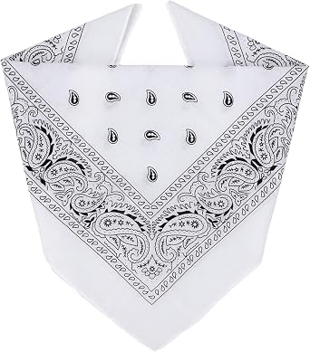 ZENO 100% Cotton & Natural Fibers Bandana Scarf - Soft, Durable, Machine Washable Unisex for Men & Women