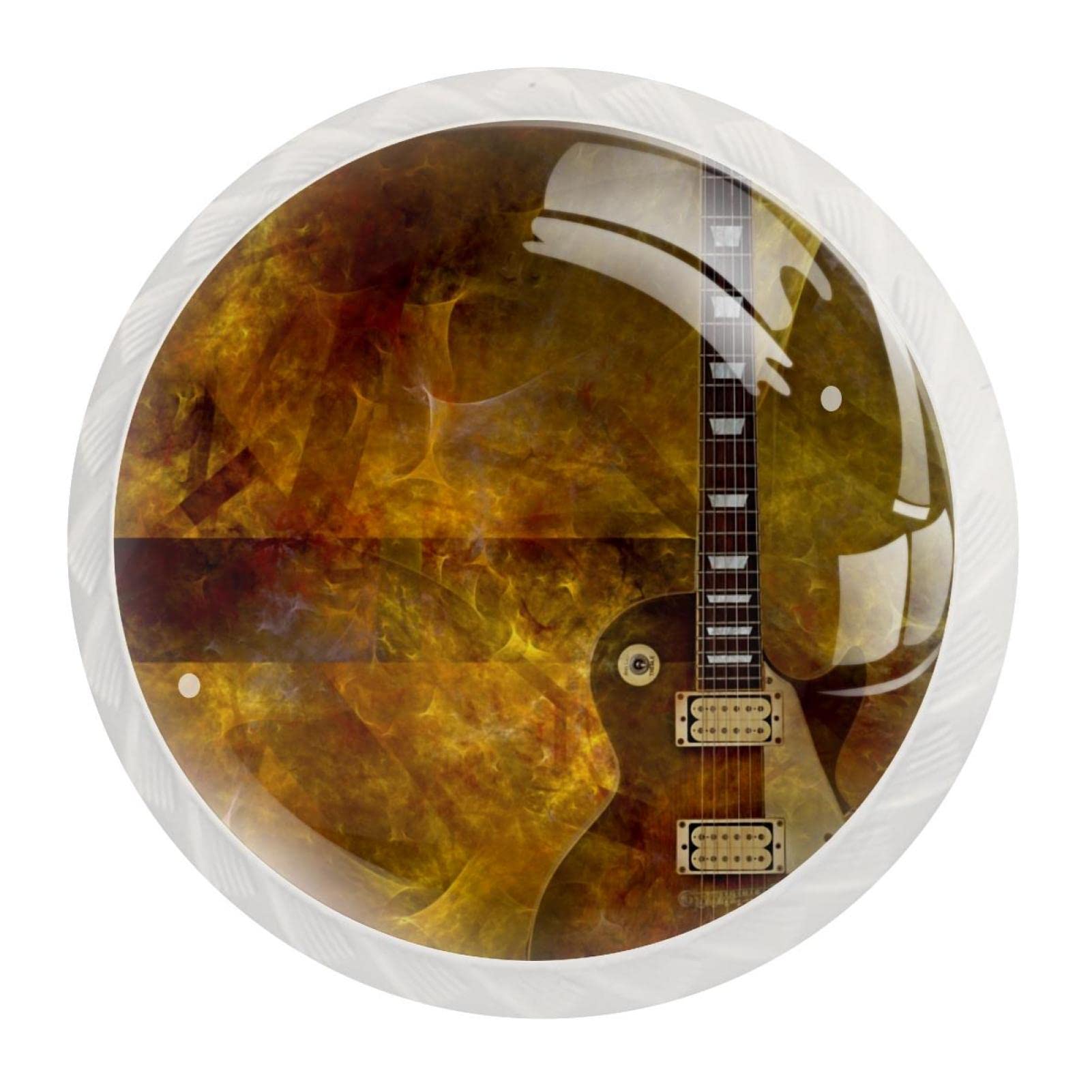 Boutons d'armoire guitare électrique rétro pour meuble et commode