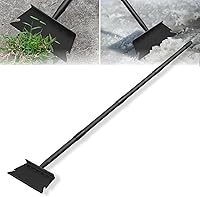 Vista 1 de Raspador de Pala Plana para Jardín, Pala Multifuncional de Limpieza de Jardín con Mango Largo de 59 Pulgadas, Raspador de Piso Resistente