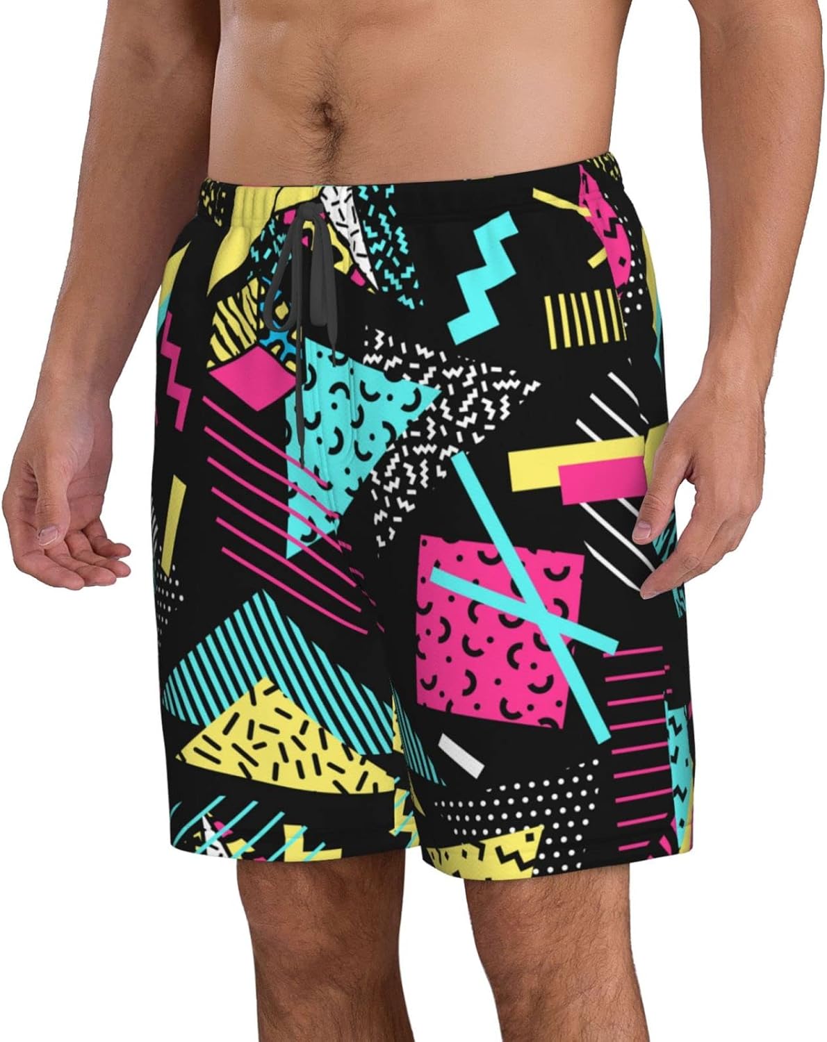 FREEHOTU Men's Swim Trunks Beach Board Shorts Quick Dry Swimwear Sports with Pockets - Image 5