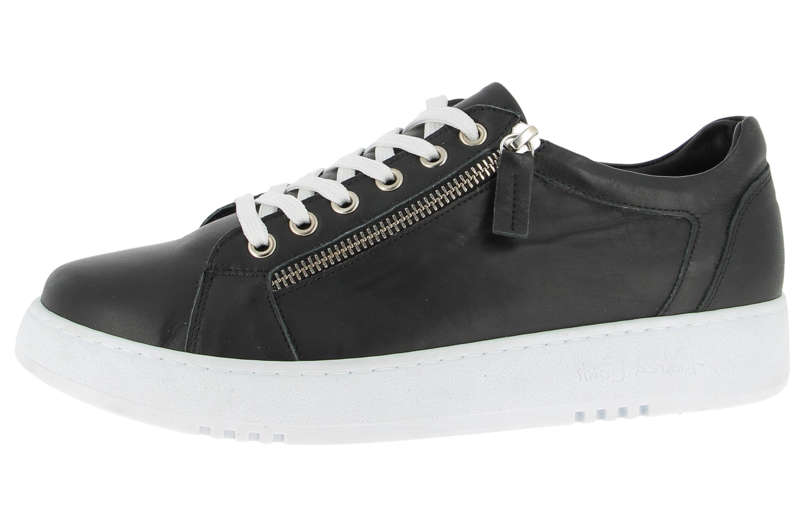 Andrea Conti Women's Damen Low Top Sneaker, Black, 7.5 UK