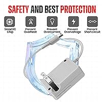 Vista 3 de TNP - Cargador 3DS, adaptador de corriente alterna, fuente de alimentación, cable de carga de batería de viaje, kit de accesorios de repuesto