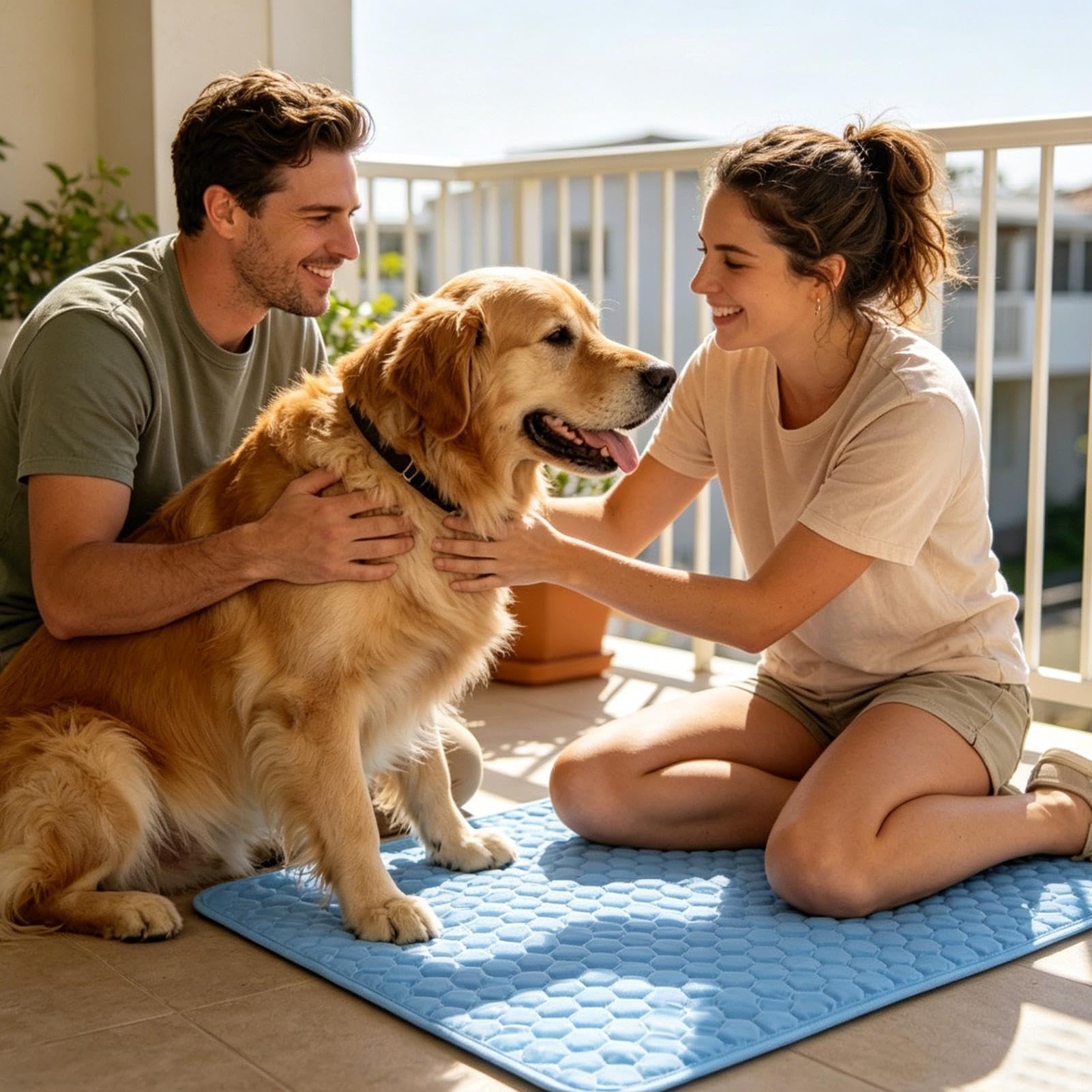 Tappetino refrigerante per cani e cuccioli | Cuscino refrigerante per animali domestici in estate, tappetino per gatti traspirante | per interni, pavimento, divano, scatola per il trasporto, canile