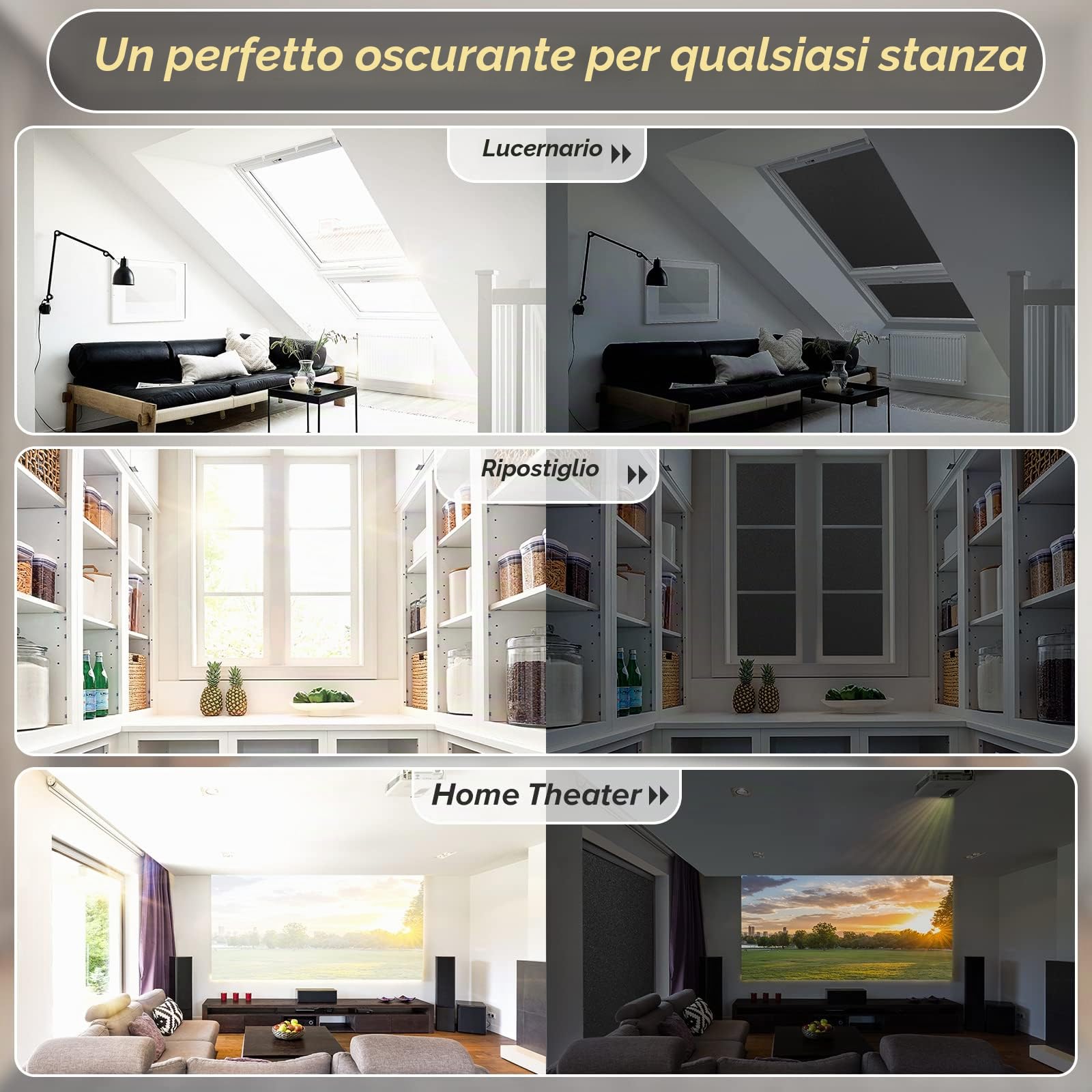 rabbitgoo Pellicola per Vetri Finestre Privacy 44.5x200cm Pellicola Oscurante Vetri Auto Non-Adesiva con Griglia Vetrofanie Privacy Finestre Anti-UV Nera Rimovibile per Ufficio, Bagno, Camera da Letto