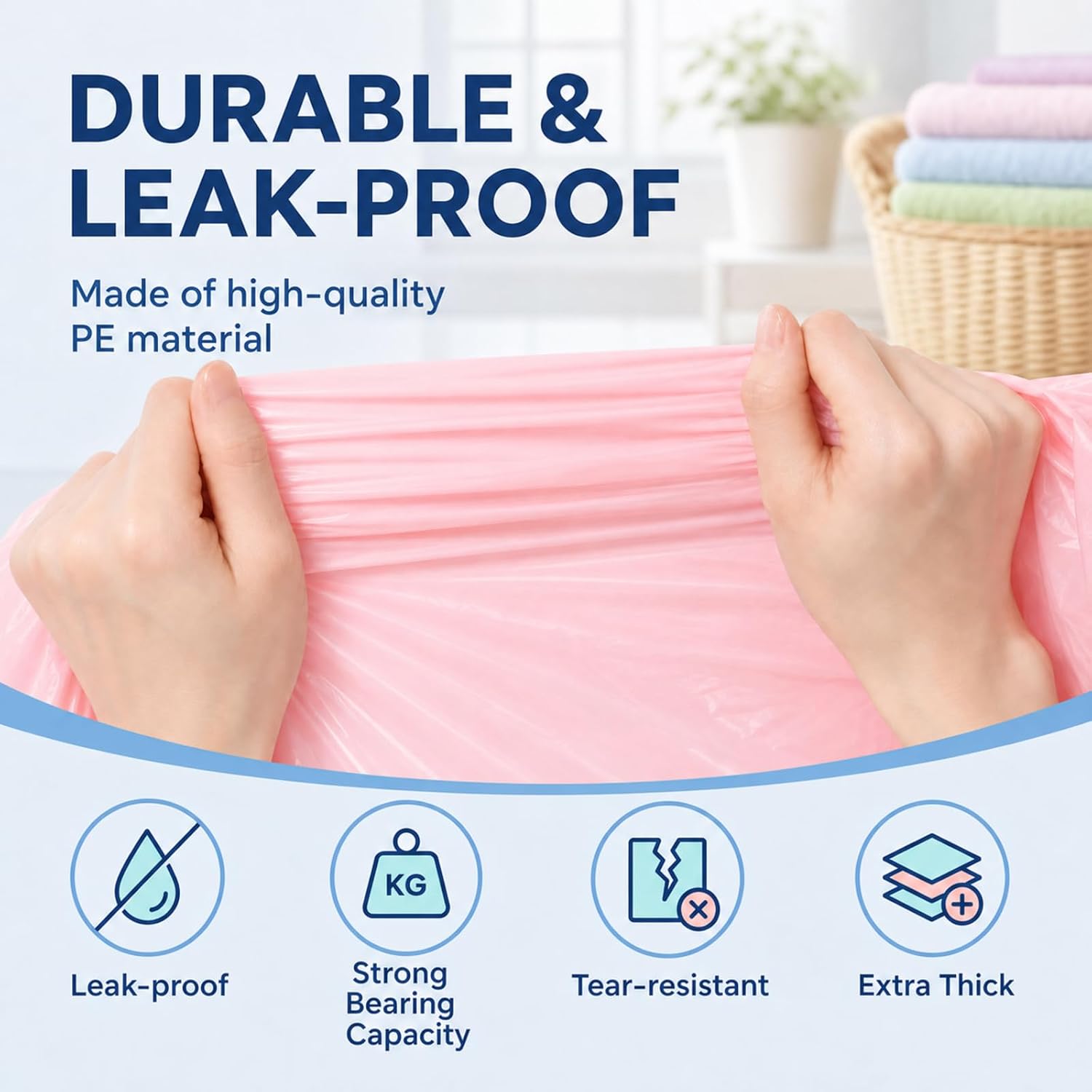Dunzoom 36 Pack Adult Diaper Pail Refill Bags Disposal Liner Refills Diaper Pails Extra Thick Pail Refill Liners Scented Liners Holds up to 7200, 4 Colors