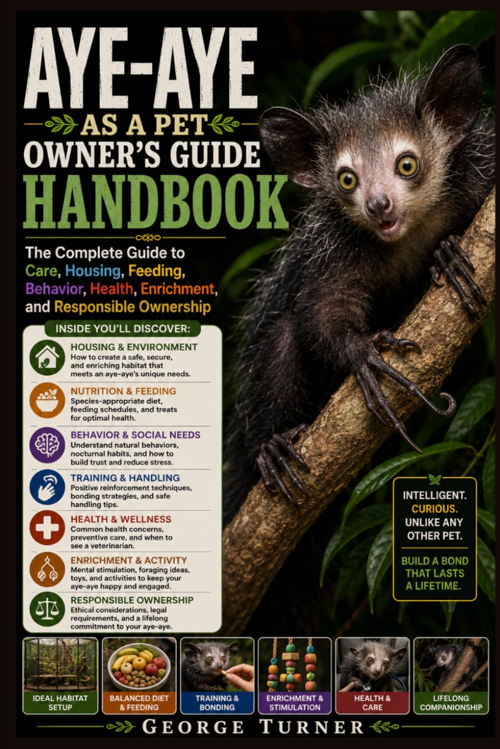 Aye-Aye as a Pet Owner’s Guide Handbook: The Complete Guide to Care, Housing, Feeding, Behavior, Health, Enrichment, and Responsible Ownership