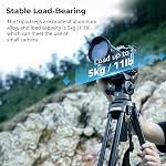 SmallRig Lightweight Video Tripod Kit with 360° Fluid Head, 62'' Aluminum Alloy Camera Tripod with QR Plate, Lift Rope, Load up to 6.2lb for DSLR, Camcorder, Cameras AD-50Lite - 4684